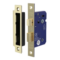 Bathroom Lock - Electro Brass 78mm